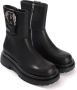 Versace Jeans Couture Zwarte casual gesloten laarsjes Zwart Dames - Thumbnail 4