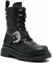 Versace Jeans Couture Zwarte Enkellaarsjes voor Dames met 5 cm Hak Black Dames - Thumbnail 15