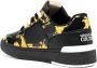 Versace Jeans Couture Barokpatroon Sneakers Zwart met Gouden Accenten Multicolor Heren - Thumbnail 2
