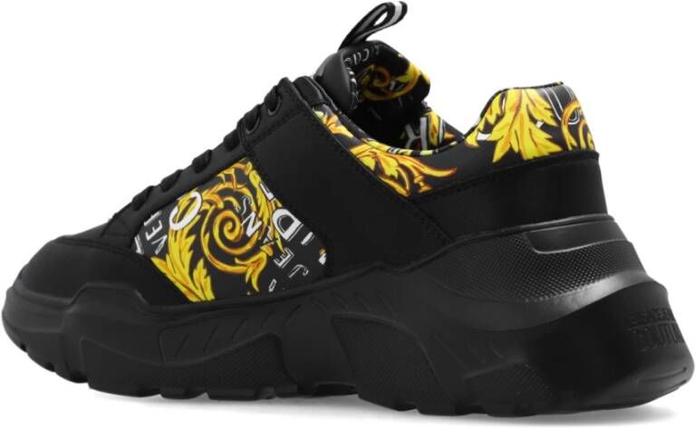 Versace Jeans Couture Bedrukte sneakers Black Heren