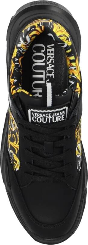Versace Jeans Couture Bedrukte sneakers Black Heren