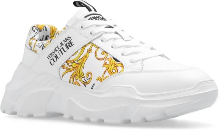 Versace Jeans Couture Bedrukte sneakers White Heren