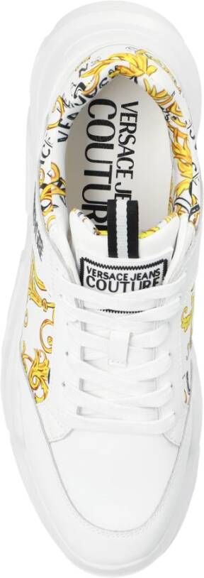 Versace Jeans Couture Bedrukte sneakers White Heren