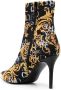 Versace Jeans Couture Barok Print Hoge Hak Laars Multicolor Dames - Thumbnail 6