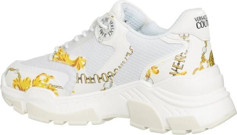 Versace Jeans Couture Chain Couture Sneakers Wit Dames