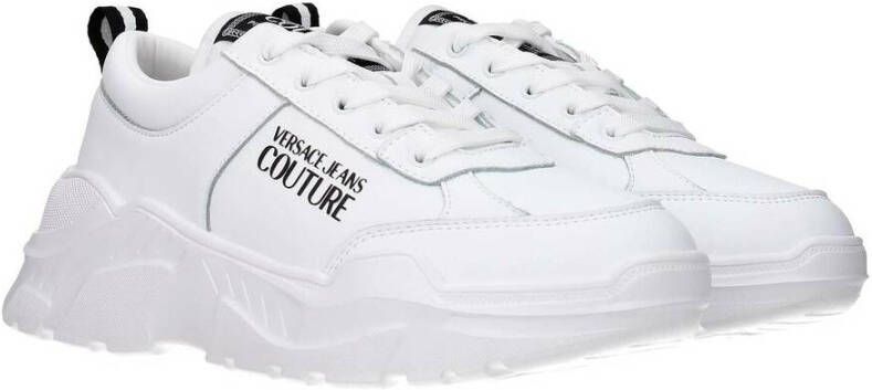 Versace Jeans Couture Chunky Logo-Print Sneakers Wit Heren