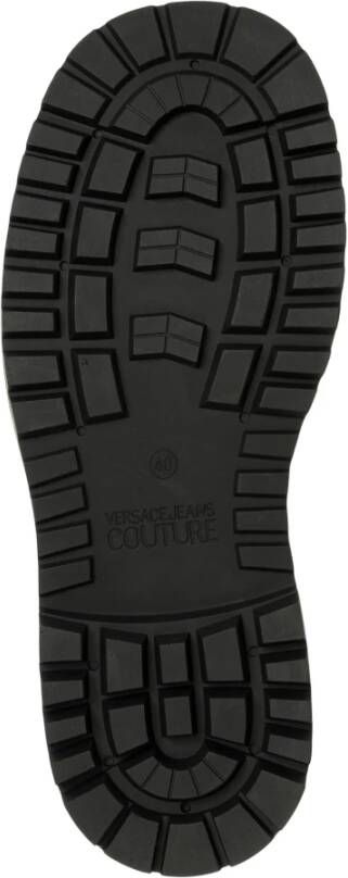 Versace Jeans Couture Zwarte synthetische laarzen voor dames Black Dames