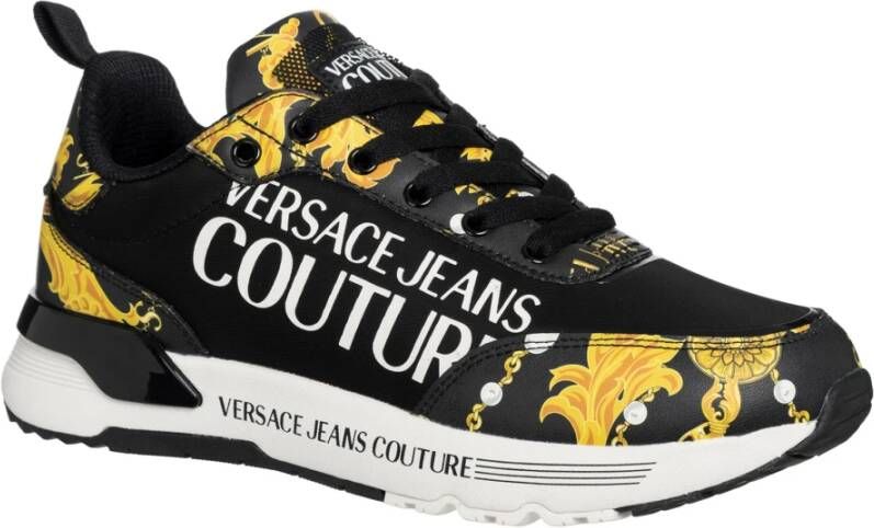 Versace Jeans Couture Dynamic Chain Couture Sneakers Zwart Dames