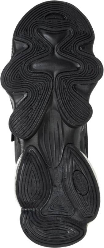 Versace Jeans Couture Effen Vetersluiting Sneakers Zwart Heren