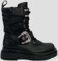 Versace Jeans Couture Egro Militaire Stijl Leren Laarzen - Thumbnail 2