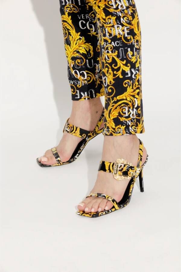 Versace Jeans Couture Emily hakken sandalen Zwart Dames