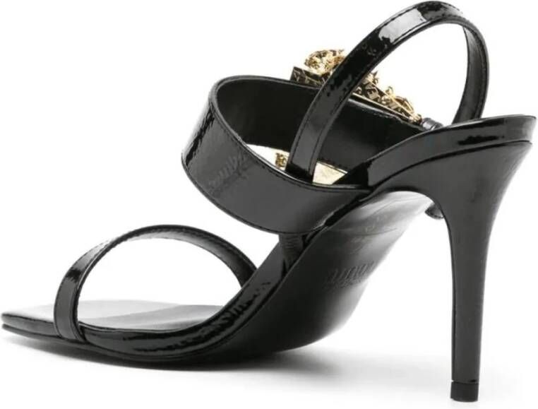 Versace Jeans Couture Emily Zwarte Pantoffels Black Dames