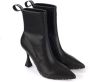 Versace Jeans Couture Zwarte enkellaarsjes met elastisch design en 11 cm hak Black Dames - Thumbnail 2