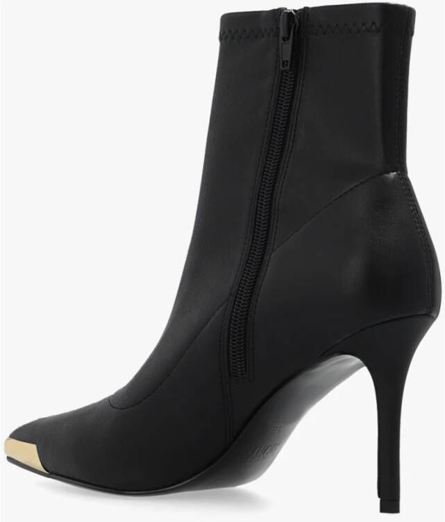 Versace Jeans Couture Enkele laarzen met logo Zwart Dames