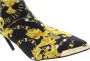 Versace Jeans Couture Barokprint Metalen Detail Enkellaarzen Multicolor Dames - Thumbnail 10