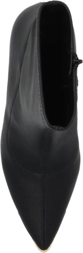 Versace Jeans Couture Zwarte Enkellaarsjes voor Dames Aw23 Zwart Dames
