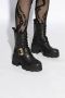 Versace Jeans Couture Zwarte Enkellaarzen voor Vrouwen Black Dames - Thumbnail 18