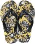 Versace Jeans Couture Logo Couture Flip flops Zwart Dames - Thumbnail 12