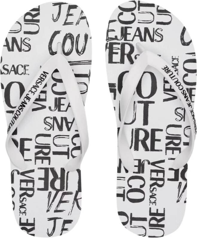 Versace Jeans Couture Fondo Slippers 74Ya3Sq7 Zs624 L02 Wit Heren