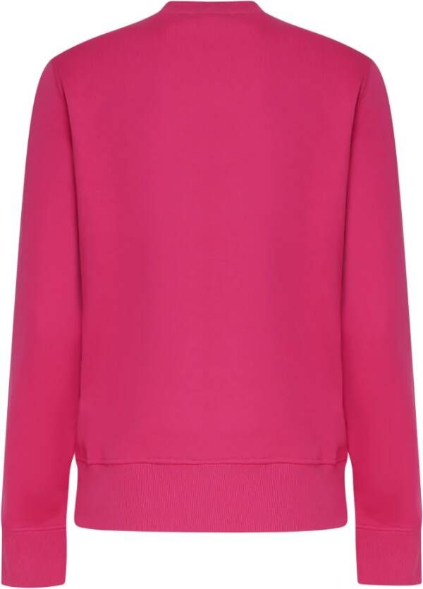 Versace Jeans Couture Framboos Katoenen Sweatshirt met Voorprint