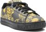 Versace Jeans Couture Gedrukte leren sneakers met gouden detail Black Dames - Thumbnail 3