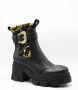 Versace Jeans Couture Slip-On Enkellaarzen met Versace Gesp Black Dames - Thumbnail 8