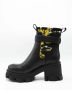 Versace Jeans Couture Slip-On Enkellaarzen met Versace Gesp Black Dames - Thumbnail 10