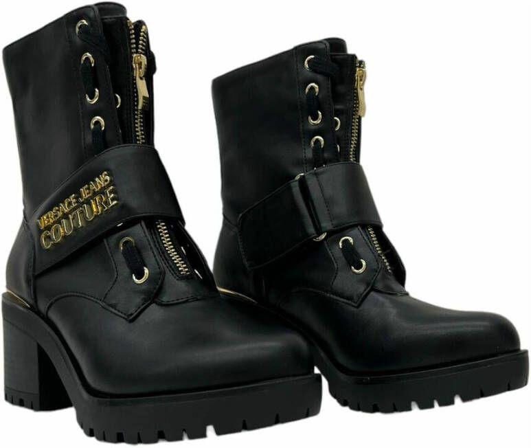 Versace Jeans Couture Heeled Ankle Boots Zwart Dames