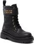 Versace Jeans Couture boots with recognizable logo plaque in an elegant golden tone Zwart Dames - Thumbnail 5