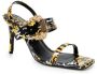 Versace Jeans Couture Multicolor Barok Print Hoge Hak Sandalen Multicolor Dames - Thumbnail 7