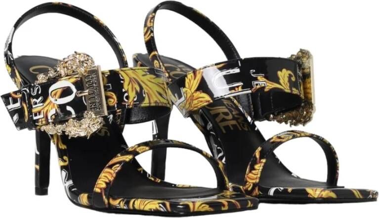 Versace Jeans Couture High Heel Sandals Zwart Dames