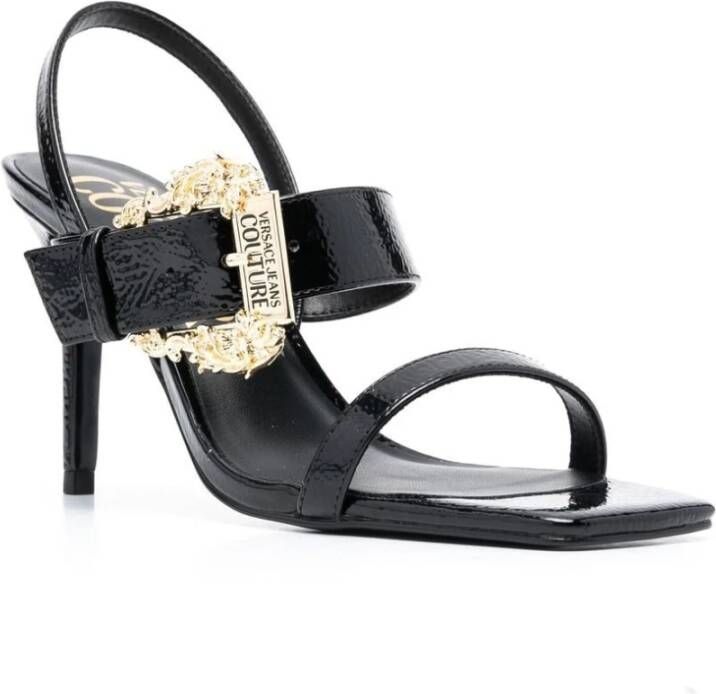 Versace Jeans Couture High Heel Sandals Zwart Dames