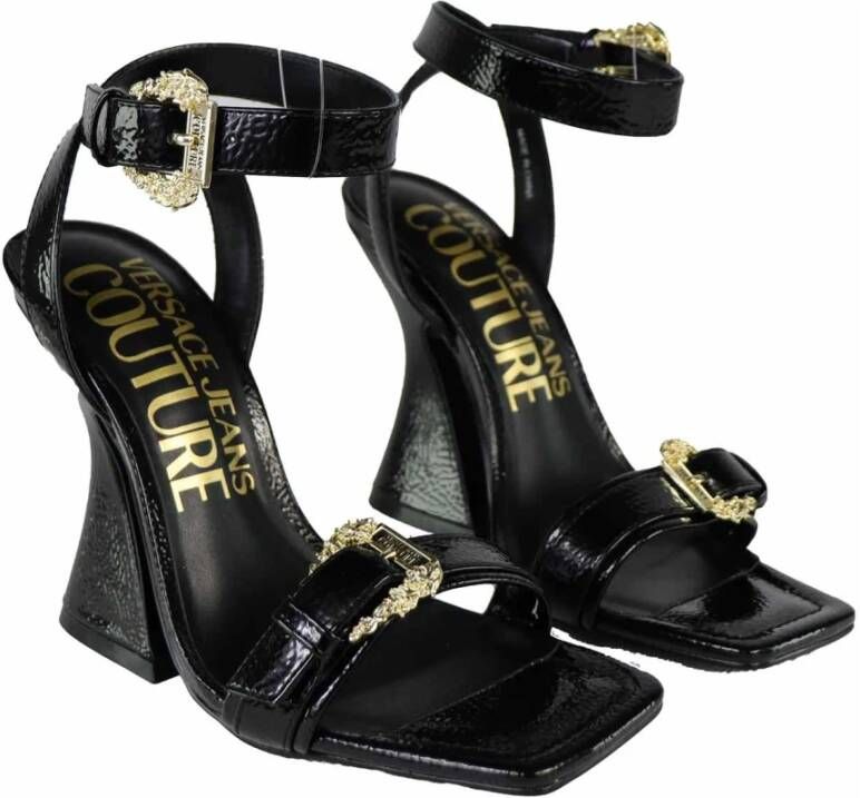 Versace Jeans Couture High Heel Sandals Zwart Dames