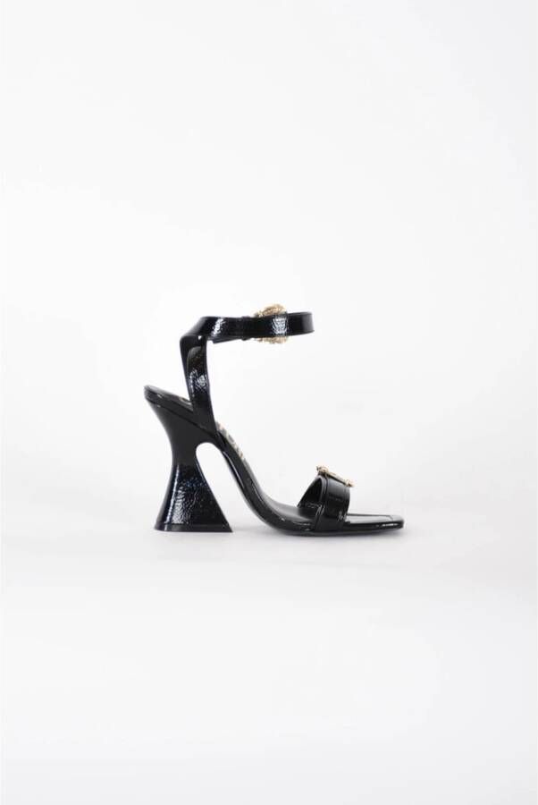 Versace Jeans Couture High Heel Sandals Zwart Unisex