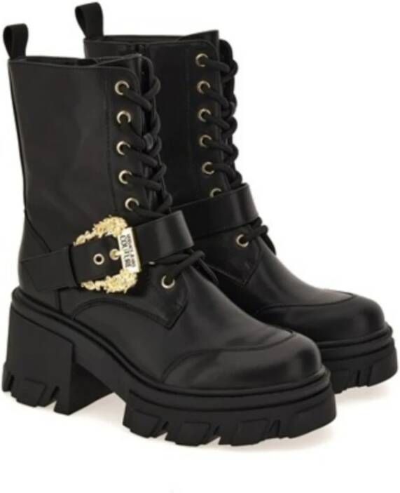 Versace Jeans Couture Zwarte enkellaarzen voor vrouwen Black Dames - Foto 9