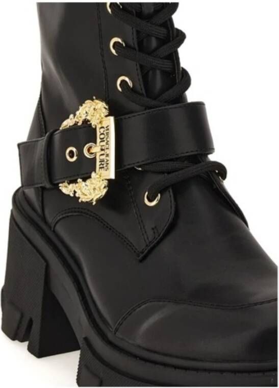 Versace Jeans Couture Zwarte enkellaarzen voor vrouwen Black Dames - Foto 10