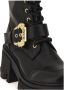 Versace Jeans Couture Zwarte enkellaarzen voor vrouwen Black Dames - Thumbnail 10