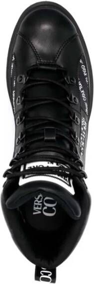 Versace Jeans Couture Laarzen met logoprint Zwart Heren