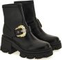 Versace Jeans Couture Slip-On Enkellaarzen met Versace Gesp Black Dames - Thumbnail 12