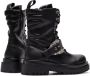 Versace Jeans Couture Zwarte Enkellaarsjes voor Dames met 5 cm Hak Black Dames - Thumbnail 10
