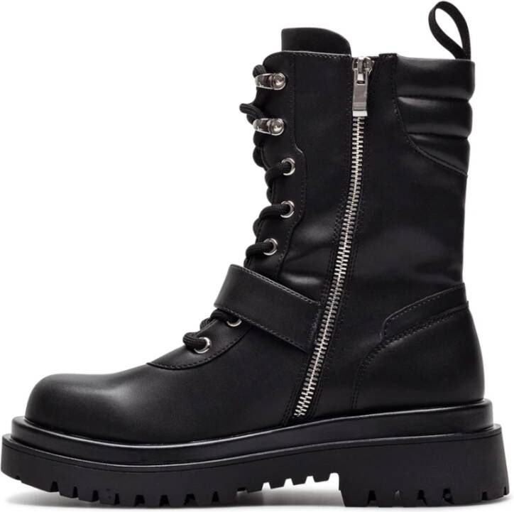 Versace Jeans Couture Lace-up Boots Zwart Dames
