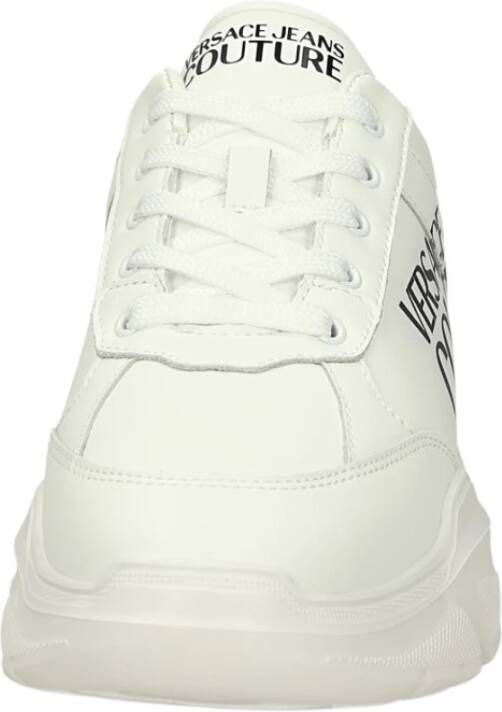 Versace Jeans Couture Lage leren sneakers met uitneembare binnenzool