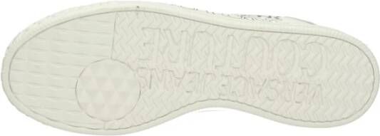 Versace Jeans Couture Lage leren sneakers met uitneembare binnenzool White Heren