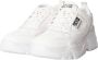 Versace Jeans Couture Witte Sneakers met Logo Applicatie en Vetersluiting Speedtrack Leder+PU Schoenen White Dames - Thumbnail 2