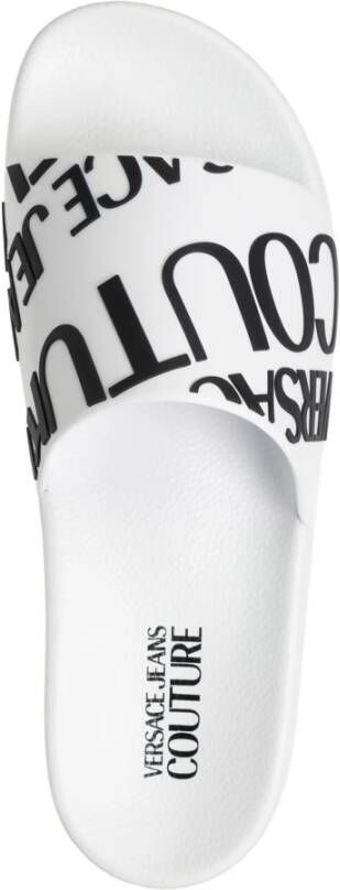 Versace Jeans Couture Logo Multikleur Slides White Heren