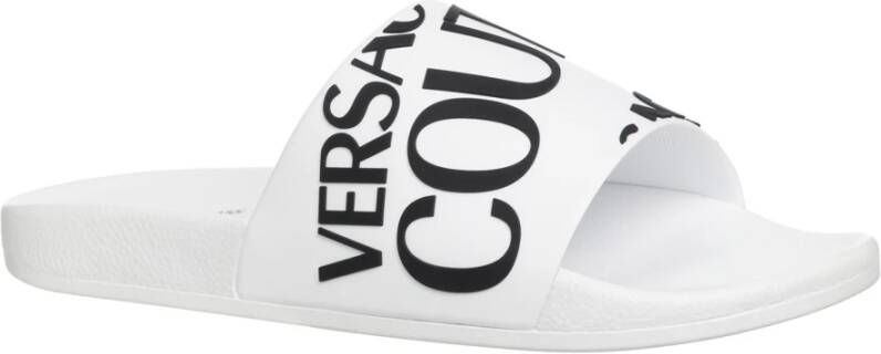 Versace Jeans Couture Logo Multikleur Slides White Heren