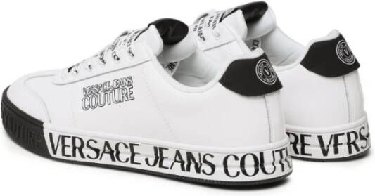 Versace Jeans Couture Logo Print Lage Sneakers White Heren