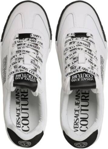 Versace Jeans Couture Logo Print Lage Sneakers White Heren
