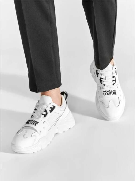 Versace Jeans Couture Logo Print Sneakers Blancs Model White Heren