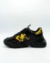 Versace Jeans Couture Barok Detail Zwart Leren Platte Schoenen Black Heren - Thumbnail 6